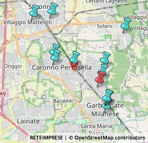 Mappa Via Pio XI, 21042 Caronno Pertusella VA, Italia (2.02833)