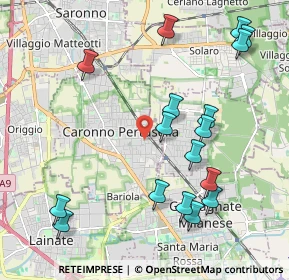 Mappa Via Pio XI, 21042 Caronno Pertusella VA, Italia (2.32235)