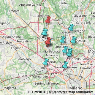 Mappa Via Pio XI, 21042 Caronno Pertusella VA, Italia (6.12462)