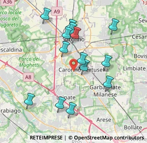 Mappa Via Lura, 21042 Caronno Pertusella VA, Italia (3.67714)