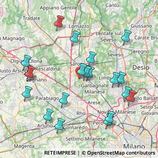 Mappa Via Lura, 21042 Caronno Pertusella VA, Italia (9.0285)