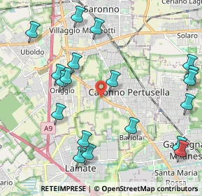 Mappa Via Lura, 21042 Caronno Pertusella VA, Italia (2.51316)