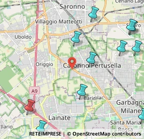 Mappa Via Lura, 21042 Caronno Pertusella VA, Italia (2.90364)