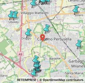 Mappa Via Lura, 21042 Caronno Pertusella VA, Italia (3.006)