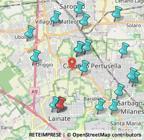 Mappa Via Lura, 21042 Caronno Pertusella VA, Italia (2.343)