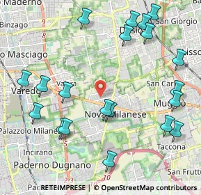 Mappa Via Marzabotto, 20834 Nova Milanese MB, Italia (2.511)