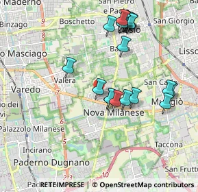 Mappa Via Marzabotto, 20834 Nova Milanese MB, Italia (1.9495)