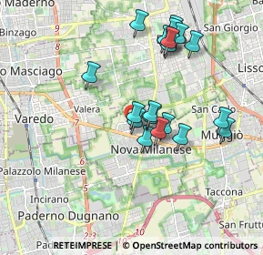 Mappa Via Marzabotto, 20834 Nova Milanese MB, Italia (1.7255)