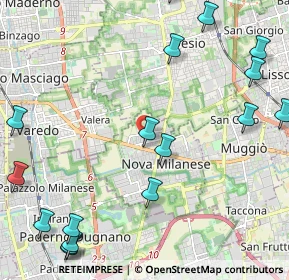 Mappa Via Marzabotto, 20834 Nova Milanese MB, Italia (3.01353)