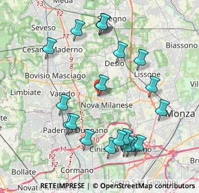 Mappa Via Marzabotto, 20834 Nova Milanese MB, Italia (4.2305)