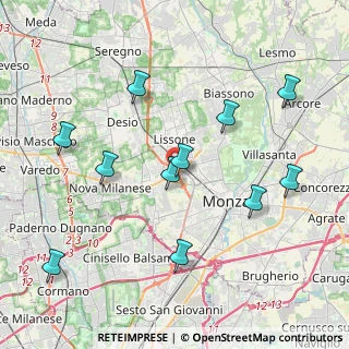 Mappa Via Gabriele D'Annunzio, 20053 Muggiò MB, Italia (4.24273)