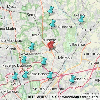 Mappa Via Gabriele D'Annunzio, 20053 Muggiò MB, Italia (5.06455)