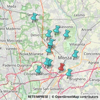 Mappa Via Gabriele D'Annunzio, 20053 Muggiò MB, Italia (3.36083)