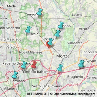 Mappa Via Gabriele D'Annunzio, 20053 Muggiò MB, Italia (4.86091)