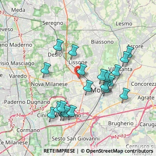 Mappa Via Gabriele D'Annunzio, 20053 Muggiò MB, Italia (3.8895)