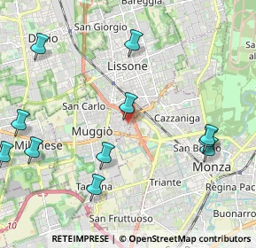 Mappa Via Gabriele D'Annunzio, 20053 Muggiò MB, Italia (2.55273)