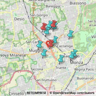 Mappa Via Gabriele D'Annunzio, 20053 Muggiò MB, Italia (1.41231)
