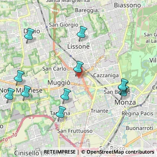 Mappa Via Gabriele D'Annunzio, 20053 Muggiò MB, Italia (2.55273)