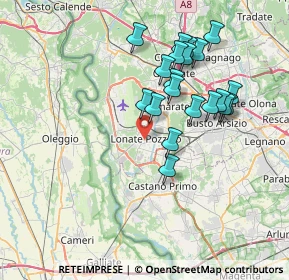Mappa Via Sant'Antonino, 21015 Lonate Pozzolo VA, Italia (6.8255)