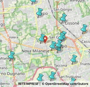 Mappa Via Messina, 20834 Nova Milanese MB, Italia (2.35333)