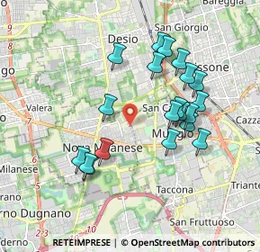 Mappa Via Messina, 20834 Nova Milanese MB, Italia (1.7335)