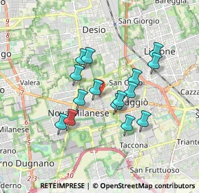 Mappa Via Messina, 20834 Nova Milanese MB, Italia (1.44333)