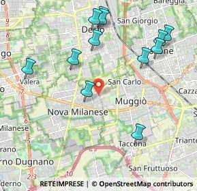 Mappa Via Messina, 20834 Nova Milanese MB, Italia (2.2975)