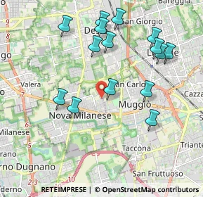 Mappa Via Messina, 20834 Nova Milanese MB, Italia (2.058)