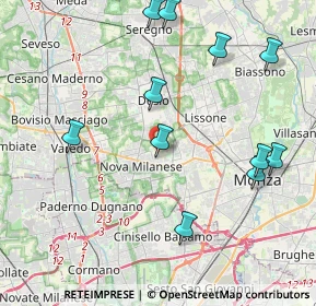 Mappa Via Messina, 20834 Nova Milanese MB, Italia (4.59273)