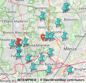 Mappa Via Messina, 20834 Nova Milanese MB, Italia (4.57444)