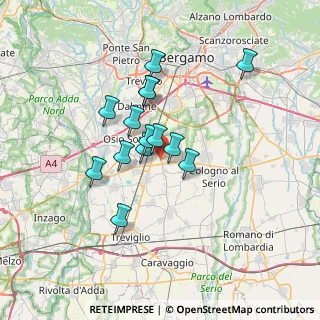 Mappa 24040 Verdello BG, Italia (5.34071)