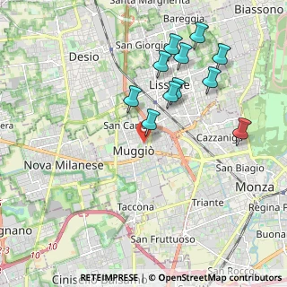 Mappa Via Cristoforo Colombo, 20835 Muggiò MB, Italia (1.99909)