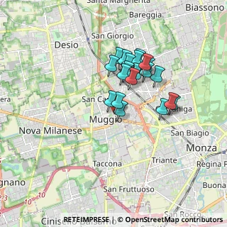 Mappa Via Cristoforo Colombo, 20835 Muggiò MB, Italia (1.3785)