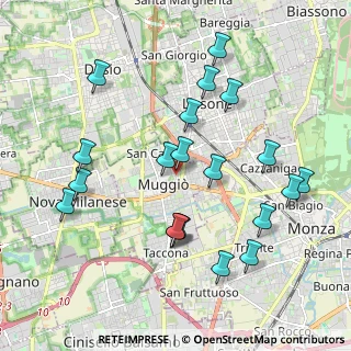 Mappa Via Cristoforo Colombo, 20835 Muggiò MB, Italia (2.074)