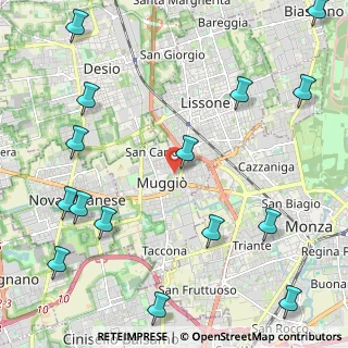 Mappa Via Cristoforo Colombo, 20835 Muggiò MB, Italia (3.01933)