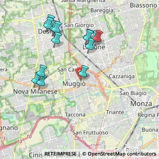 Mappa Via Cristoforo Colombo, 20835 Muggiò MB, Italia (2.13571)