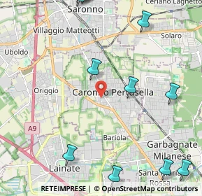 Mappa Via N. Sauro, 21042 Caronno Pertusella VA, Italia (3.0575)