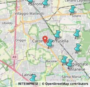 Mappa Via N. Sauro, 21042 Caronno Pertusella VA, Italia (2.98923)