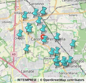 Mappa Via N. Sauro, 21042 Caronno Pertusella VA, Italia (2.011)