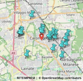 Mappa Via N. Sauro, 21042 Caronno Pertusella VA, Italia (1.6005)