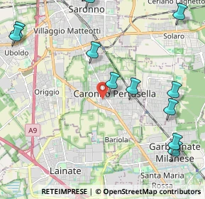 Mappa Via N. Sauro, 21042 Caronno Pertusella VA, Italia (2.88308)