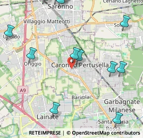 Mappa Via N. Sauro, 21042 Caronno Pertusella VA, Italia (2.83714)