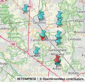Mappa Via N. Sauro, 21042 Caronno Pertusella VA, Italia (3.82)