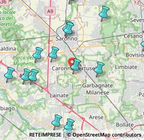 Mappa Via N. Sauro, 21042 Caronno Pertusella VA, Italia (5.894)