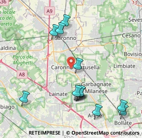 Mappa Via N. Sauro, 21042 Caronno Pertusella VA, Italia (4.46154)