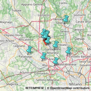 Mappa Via N. Sauro, 21042 Caronno Pertusella VA, Italia (4.39857)