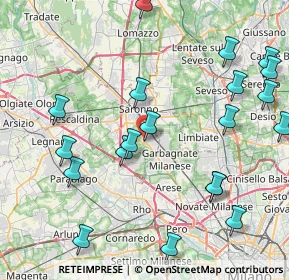 Mappa Via N. Sauro, 21042 Caronno Pertusella VA, Italia (9.959)