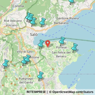Mappa Via dei Lauri, 25010 San felice del Benaco BS, Italia (2.605)
