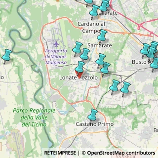 Mappa Via Fiume, 21015 Lonate Pozzolo VA, Italia (5.6285)