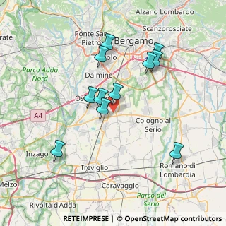 Mappa Cascina Martina, 24049 Verdello BG, Italia (6.80818)